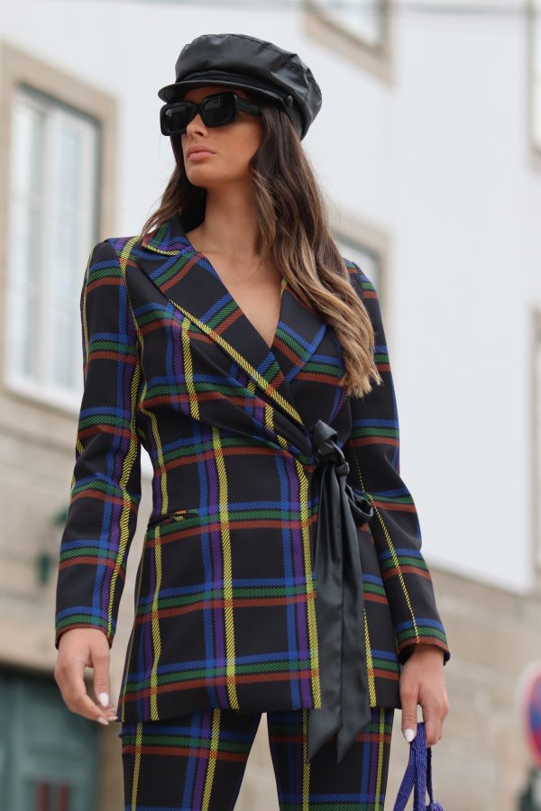Blazer xadrez multicolorido - Image 6