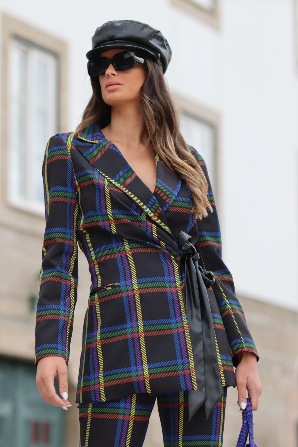 Blazer xadrez multicolorido - Image 8