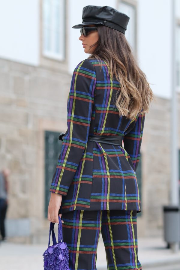Blazer xadrez multicolorido - Image 9
